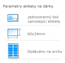 Samolepky na dárky, dárkovky, jmenovky